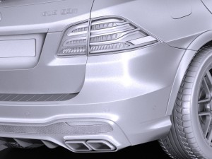 Mercedes-Benz AMG GLE63S Wagon 2017 3Dモデル