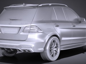 Mercedes-Benz AMG GLE63S Wagon 2017 3Dモデル
