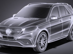 Mercedes-Benz AMG GLE63S Wagon 2017 3Dモデル