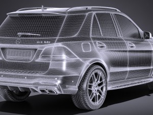 Mercedes-Benz AMG GLE63S Wagon 2017 3Dモデル