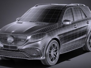 Mercedes-Benz AMG GLE63S Wagon 2017 3Dモデル