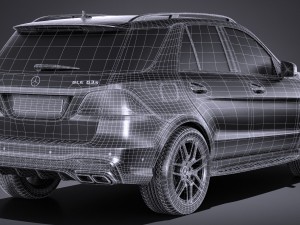 Mercedes-Benz AMG GLE63S Wagon 2017 3Dモデル