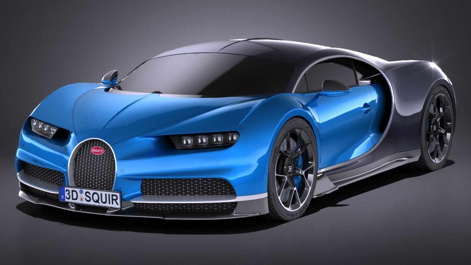 Hq Lowpoly Bugatti Chiron 2017 3d Model In Sport Cars 3dexport