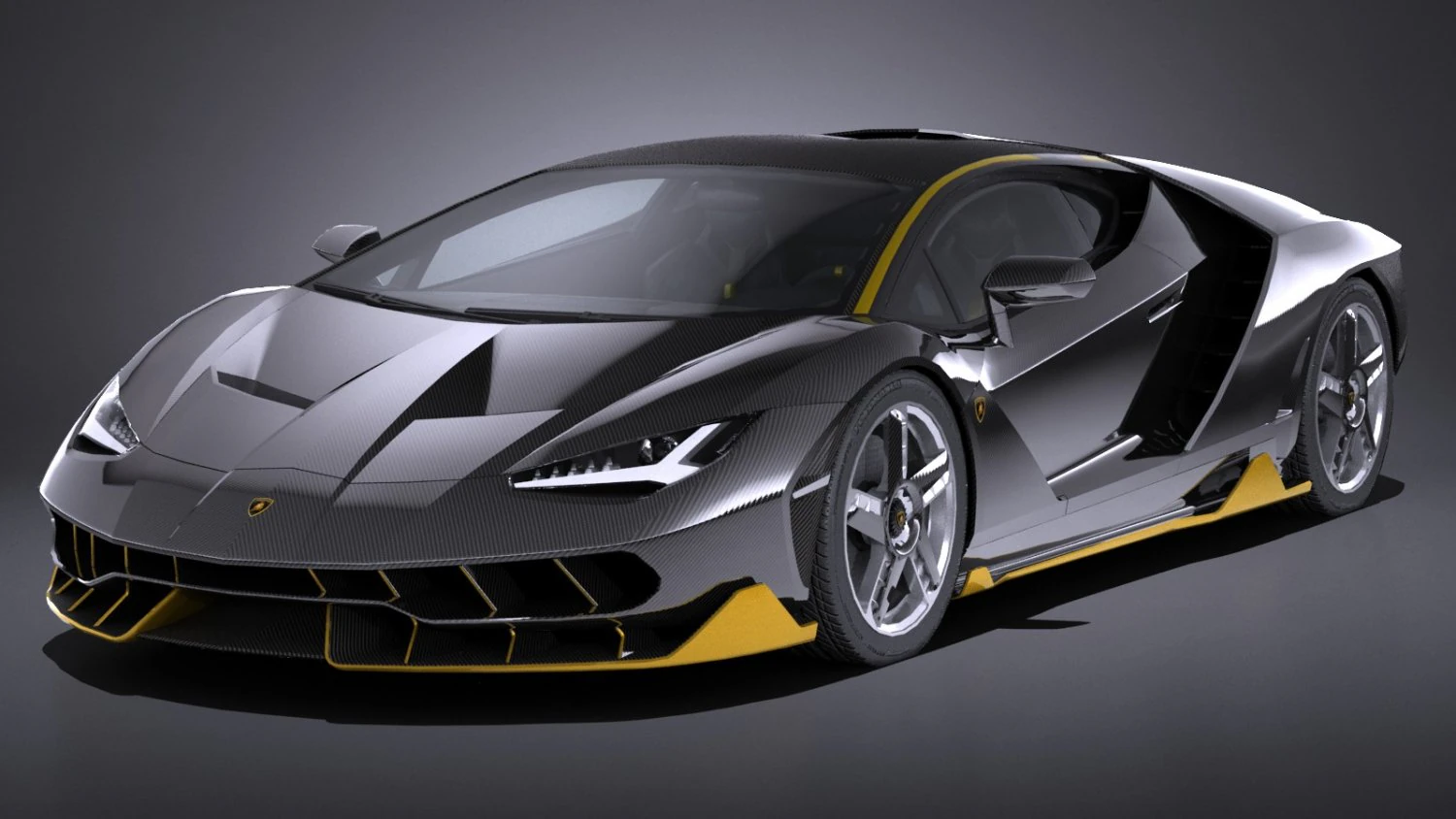 Centenário LP 770-4 2017 Lowpoly Modelo 3D .c4d .max .obj .3ds .fbx .stl .blend