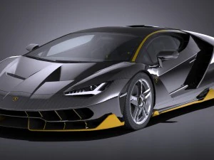 Centenario LP 770-4 2017 Низкополигональная 3D Модель