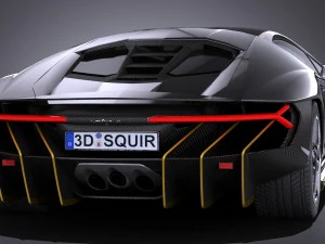 Centen&aacute;rio LP 770-4 2017 Lowpoly Modelo 3D