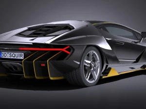Centen&aacute;rio LP 770-4 2017 Lowpoly Modelo 3D