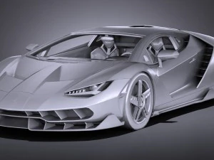 Centen&aacute;rio LP 770-4 2017 Lowpoly Modelo 3D