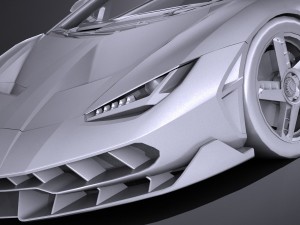 Centenario LP 770-4 2017 Lowpoly Modèle 3D