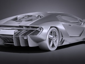 Centenario LP 770-4 2017 Lowpoly Modèle 3D