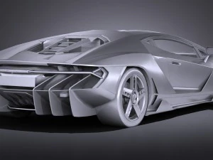Centen&aacute;rio LP 770-4 2017 Lowpoly Modelo 3D