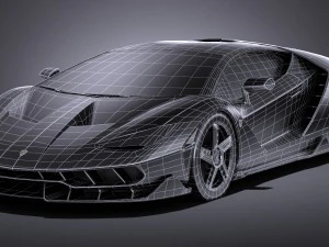 Centen&aacute;rio LP 770-4 2017 Lowpoly Modelo 3D