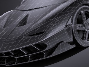 Centenario LP 770-4 2017 Lowpoly Modèle 3D