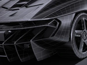 Centen&aacute;rio LP 770-4 2017 Lowpoly Modelo 3D
