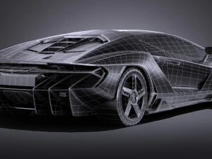 Centen&aacute;rio LP 770-4 2017 Lowpoly Modelo 3D