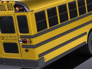 IC CE Series Schoolbus 2017 vray Modèle 3D