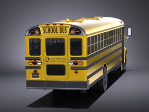 IC CE Series Schoolbus 2017 vray Modèle 3D