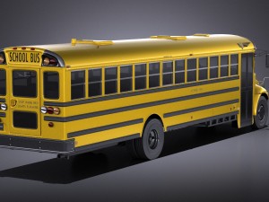 IC CE Series Schoolbus 2017 vray Modèle 3D
