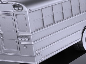 IC CE Series Schoolbus 2017 vray Modèle 3D