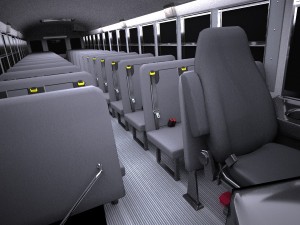 IC CE Series Schoolbus 2017 vray Modèle 3D