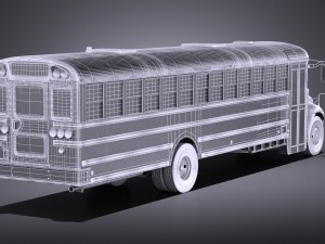 IC CE Series Schoolbus 2017 vray Modèle 3D
