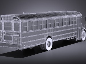 IC CE Series Schoolbus 2017 vray Modèle 3D