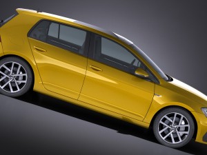 Volkswagen Golf R 2017 3D Model