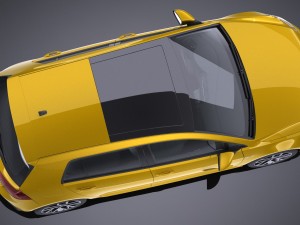 Volkswagen Golf R 2017 3D Model