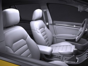 Volkswagen Golf R 2017 3D Model