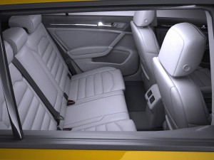Volkswagen Golf R 2017 3D Model