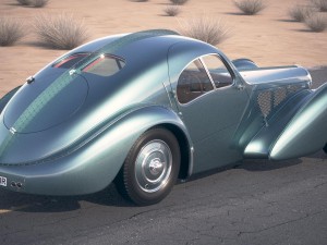 Bugatti Type 57SC Atlantic 1938 Desertstudio 3D 模型