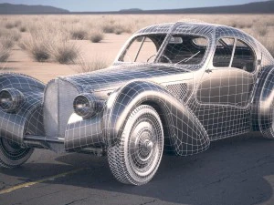 Bugatti Type 57SC Atlantic 1938 Desertstudio 3D Model
