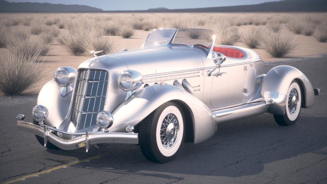 Auburn Speedster 851 desert studio 3Dモデル .c4d .max .obj .3ds .fbx .stl .blend 