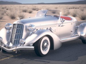 Auburn Speedster 851 desert studio 3D 모델
