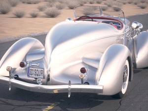 Auburn Speedster 851 desert studio 3Dモデル