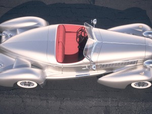 Auburn Speedster 851 desert studio 3Dモデル