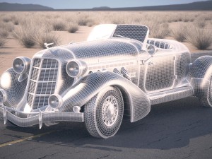 Auburn Speedster 851 desert studio 3Dモデル
