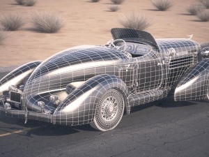 Auburn Speedster 851 desert studio 3Dモデル