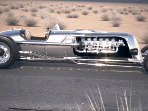 Tank Car Jay Leno Desert Studio 3D Model
