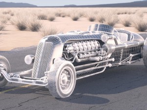 Tank Car Jay Leno Desert Studio Modello 3D