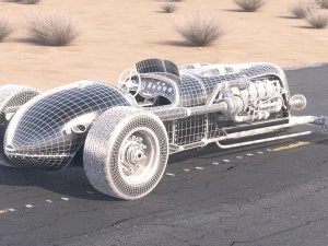 Tank Car Jay Leno Desert Studio 3D Model