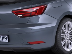 Seat Leon 2017 3D 模型