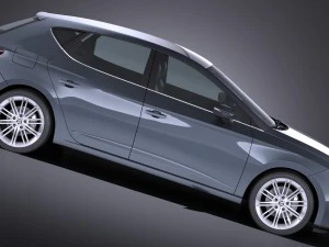 Seat Leon 2017 3D Model