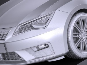 Seat Leon 2017 3D 模型