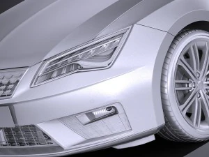 Seat Leon 2017 3D Model
