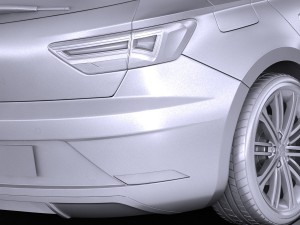 Seat Leon 2017 3D 模型