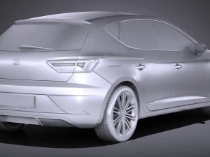 Seat Leon 2017 3D Model