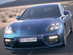 Porsche Panamera Turbo 2017 Desert Studio 3D-Modell