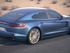 Porsche Panamera Turbo 2017 Desert Studio 3D-Modell