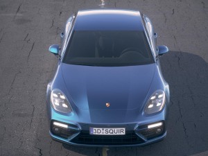 Porsche Panamera Turbo 2017 Desert Studio 3D-Modell